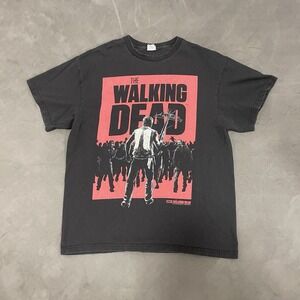 The Walking Dead AMC 2014 Promo Black Men's L Graphic T Shirt Delta Pro Weight